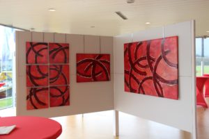 Tentoonstelling FridaPaintings Maart 2018 bij Volvo Heremans